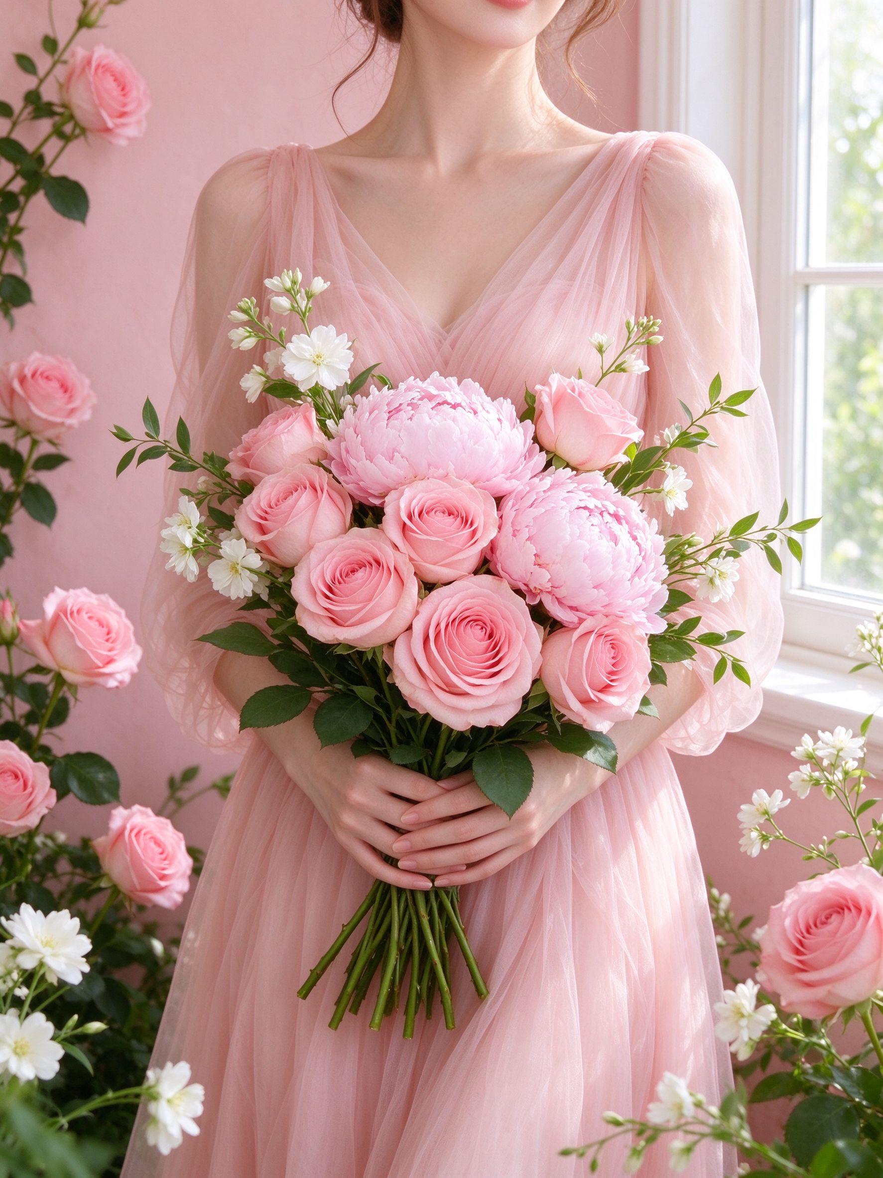 Fresh flower bouquet for worldwide delivery